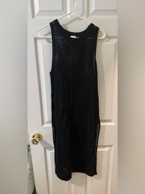 Black Sleeveless Knit coverup
